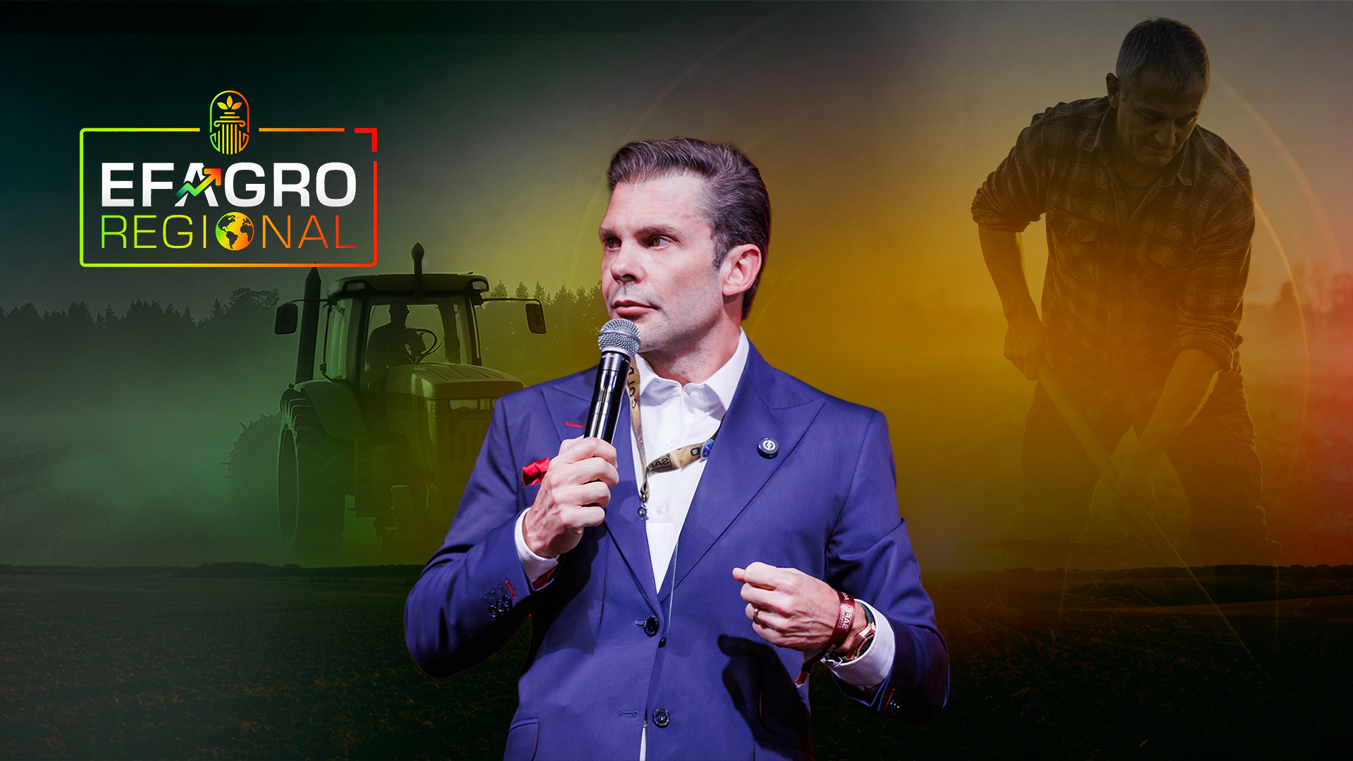 Dr. Rogério Augusto no campo, evento EFAGRO Regional